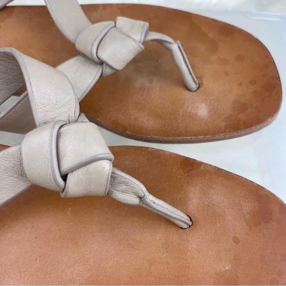 FRYE PERRY KNOT THONG LEATHER FLIP FLOP SANDALS SIZE 7.5 - Picture 4 of 8
